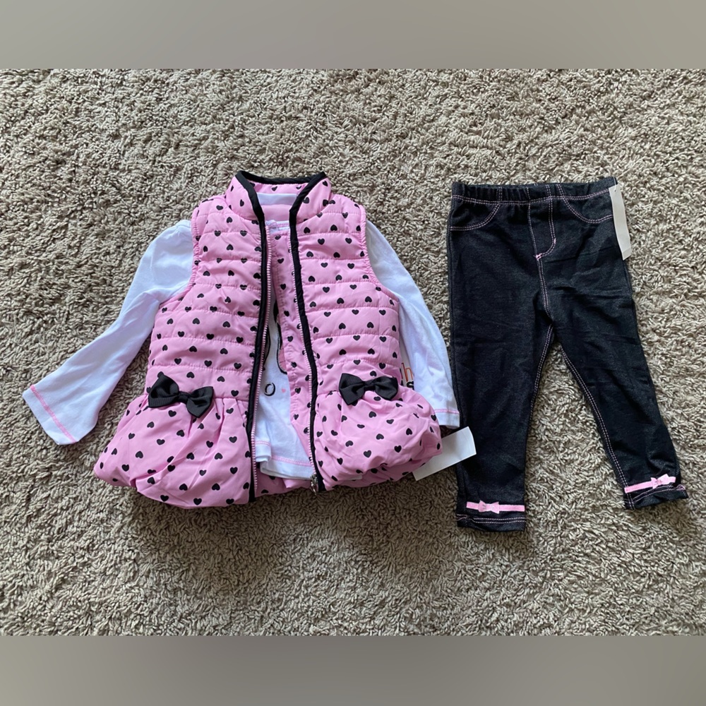 Kids Headquarters 3 Piece Vest Set Size 18M NWT